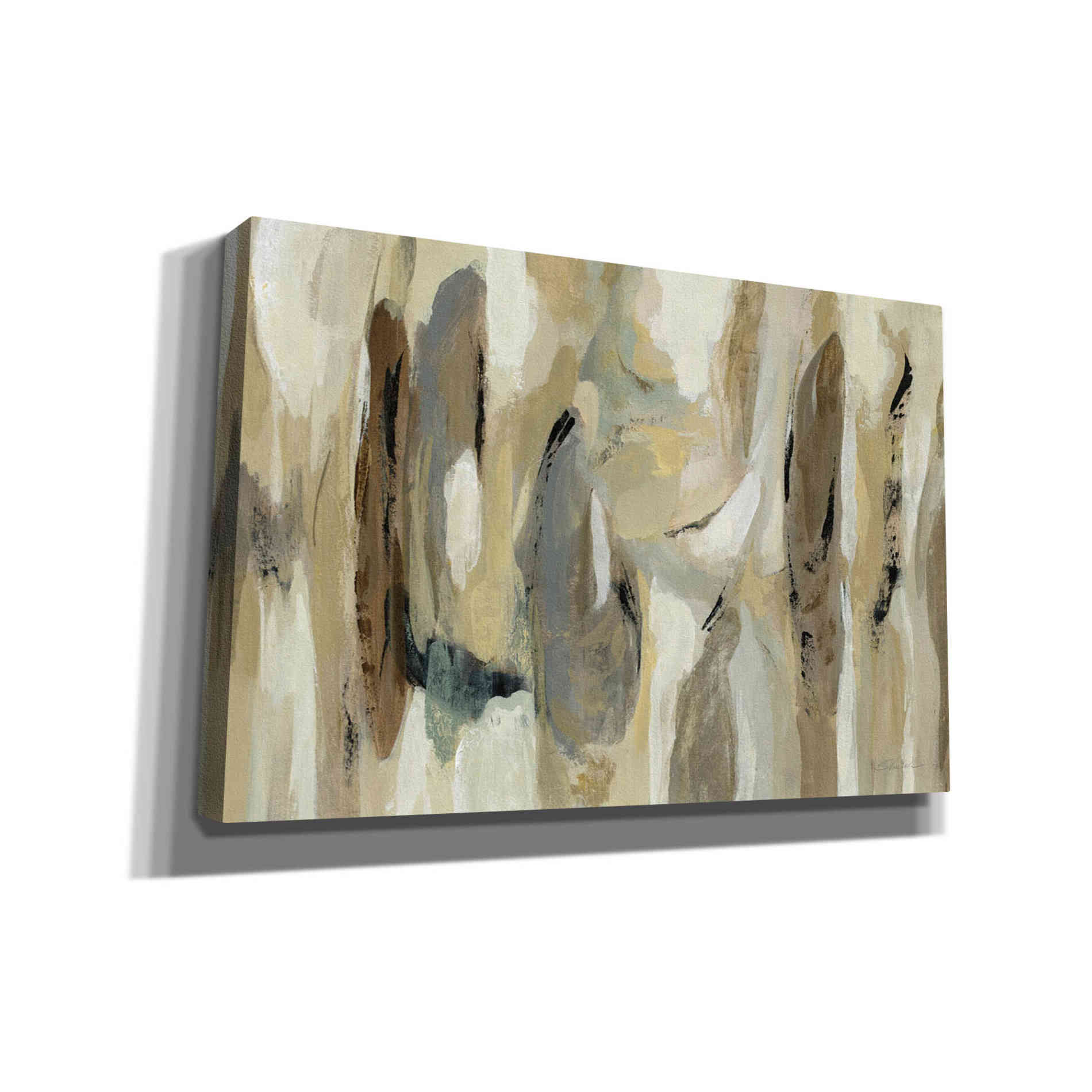 'Fluidity Neutral' by Silvia Vassileva, Canvas Wall Art