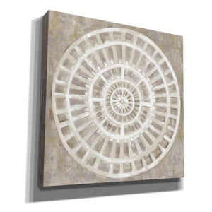 'Neutral Textured Medallion Light' by Silvia Vassileva, Canvas Wall Art