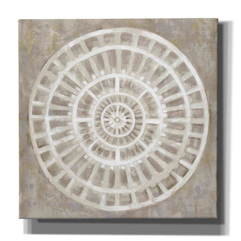 Image of 'Neutral Textured Medallion Light' by Silvia Vassileva, Canvas Wall Art