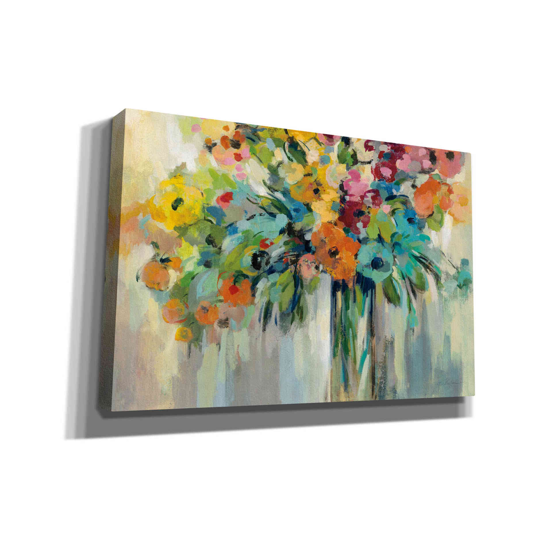 'Cloud of Flowers' by Silvia Vassileva, Canvas Wall Art