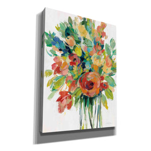 'Earthy Colors Bouquet I White' by Silvia Vassileva, Canvas Wall Art