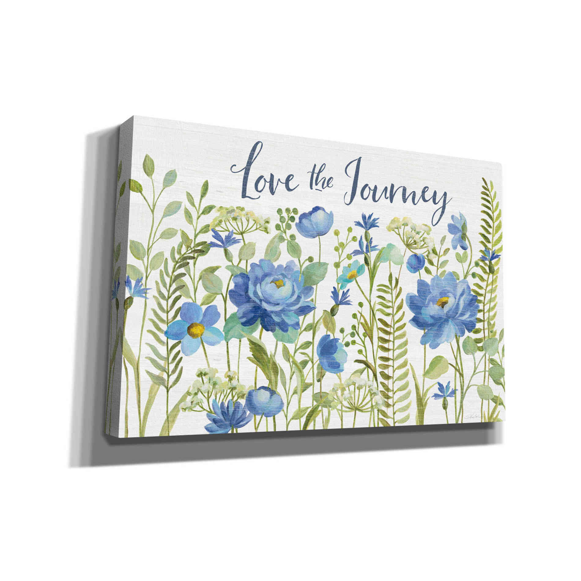 'Botanical Blue II' by Silvia Vassileva, Canvas Wall Art