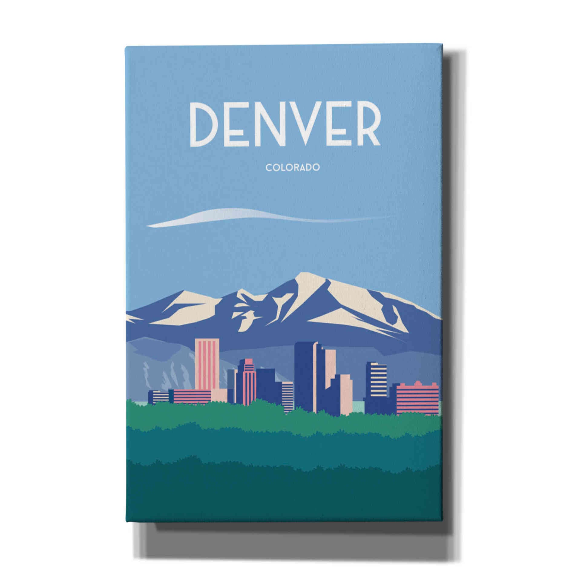 'Denver' by Arctic Frame, Canvas Wall Art