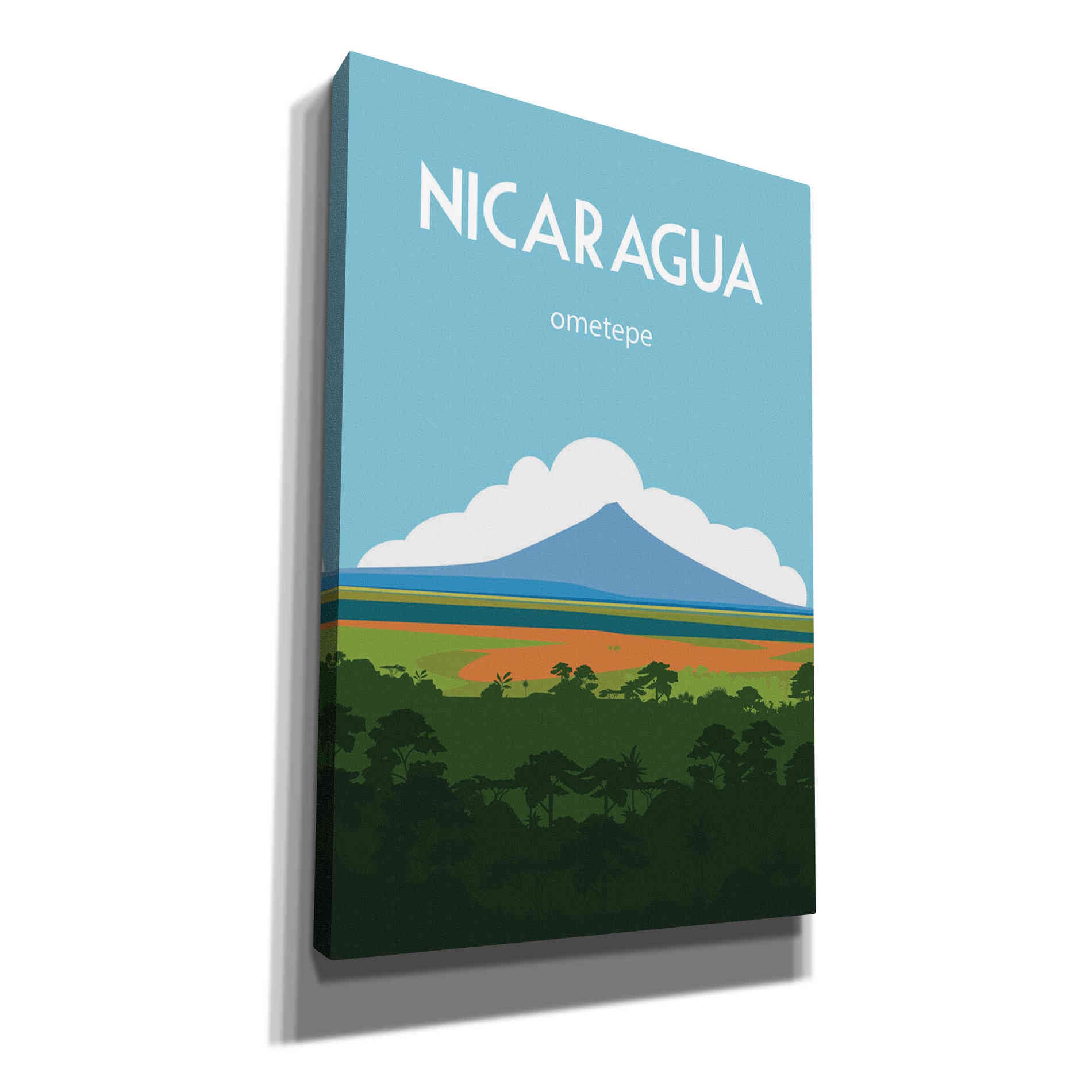'Nicaragua' by Arctic Frame, Canvas Wall Art