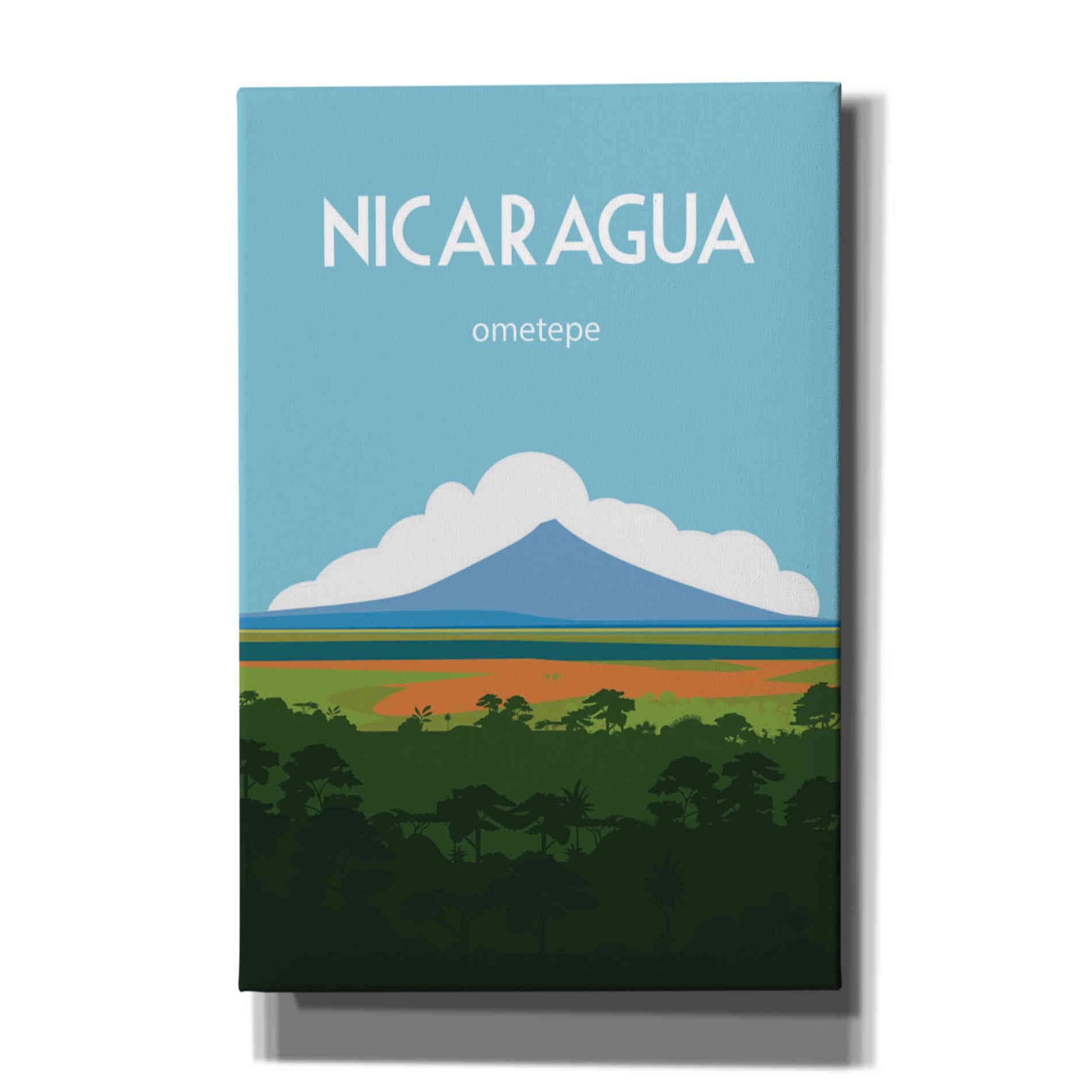 'Nicaragua' by Arctic Frame, Canvas Wall Art