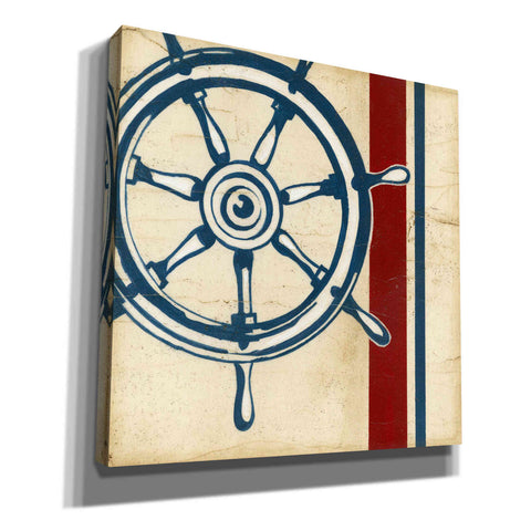 Image of "Americana Captain's Wheel" by Ethan Harper, Canvas Wall Art