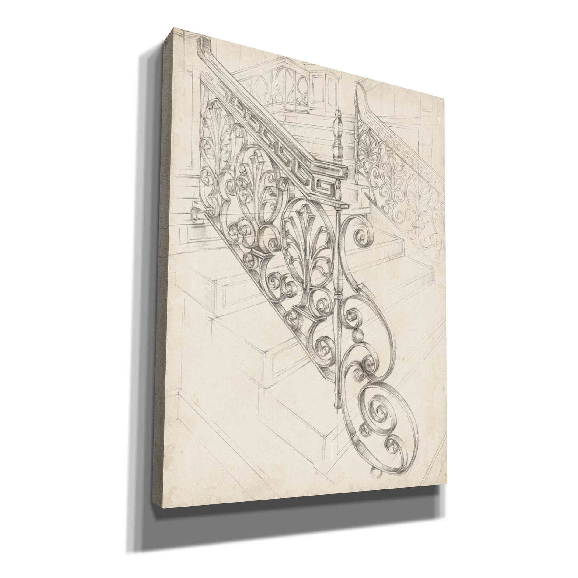 "Iron Railing Design I" by Ethan Harper, Canvas Wall Art
