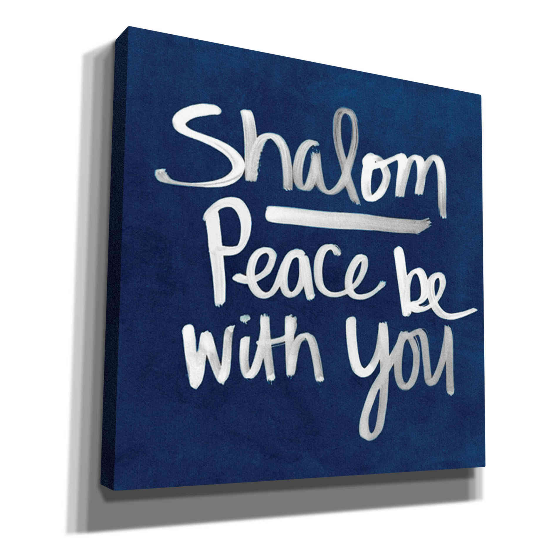 'Shalom - Hanukkah' by Linda Woods, Canvas Wall Art