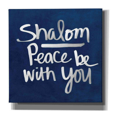 Image of 'Shalom - Hanukkah' by Linda Woods, Canvas Wall Art