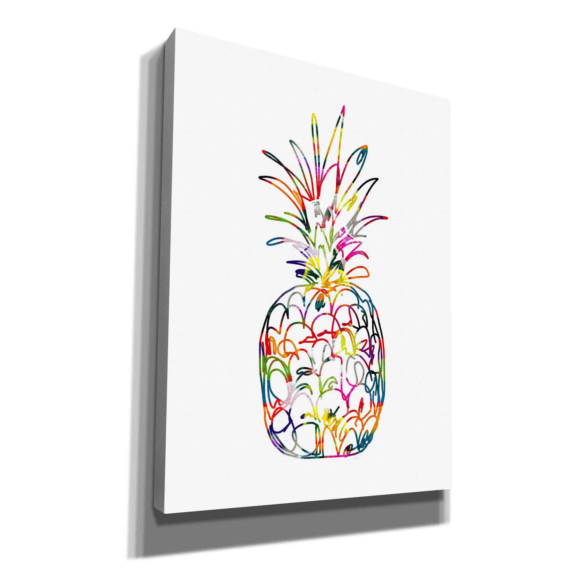 'Electric Pineapple' by Linda Woods, Canvas Wall Art