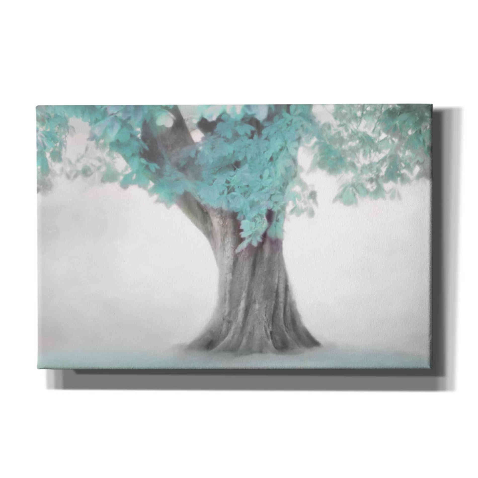 "Treeness In Soft Blue" by Hal Halli, Canvas Wall Art