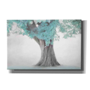 "Treeness In Soft Blue" by Hal Halli, Canvas Wall Art