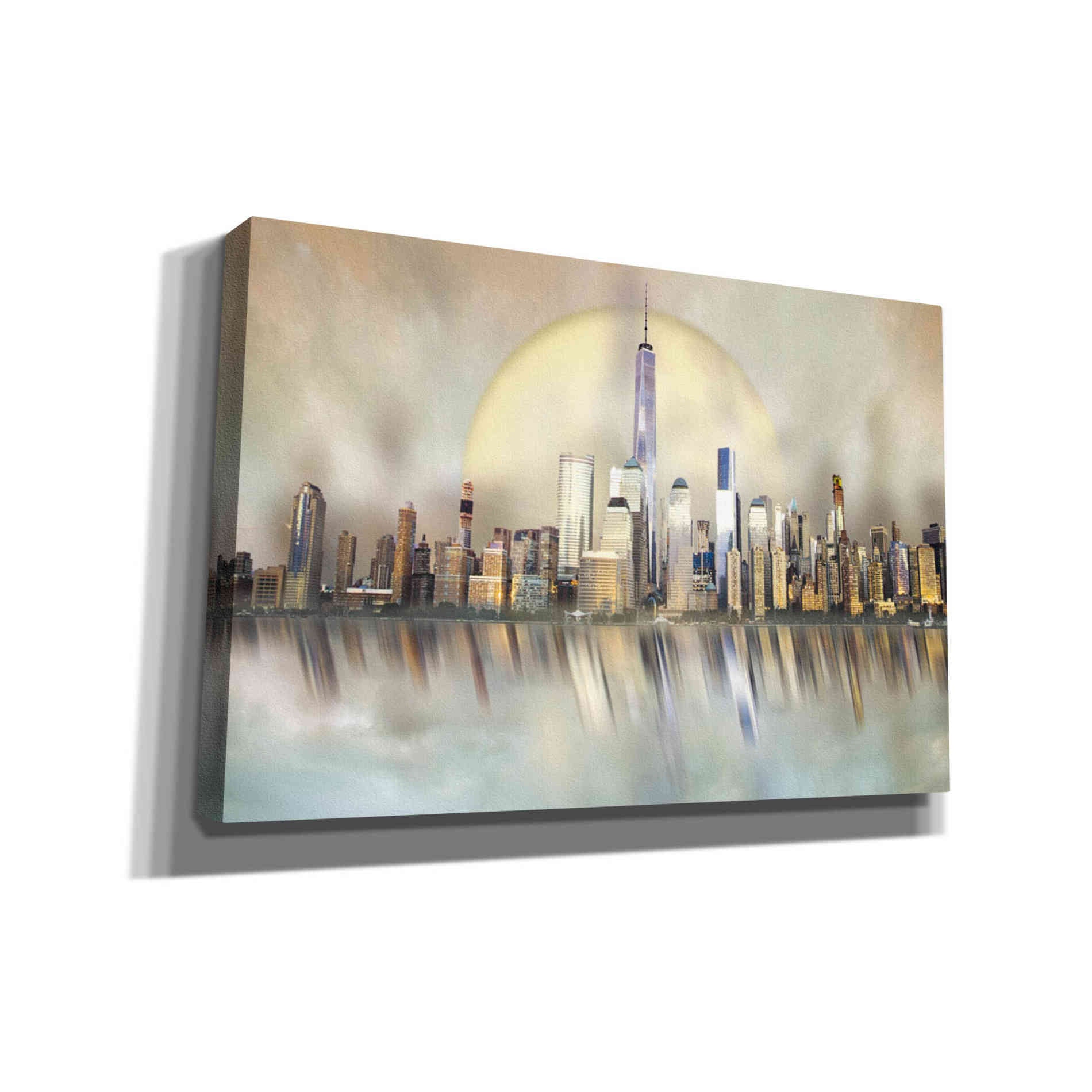 "City In The Sky 1" by Hal Halli, Canvas Wall Art