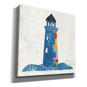'Nautical Collage II on Newsprint' by Courtney Prahl, Canvas Wall Art