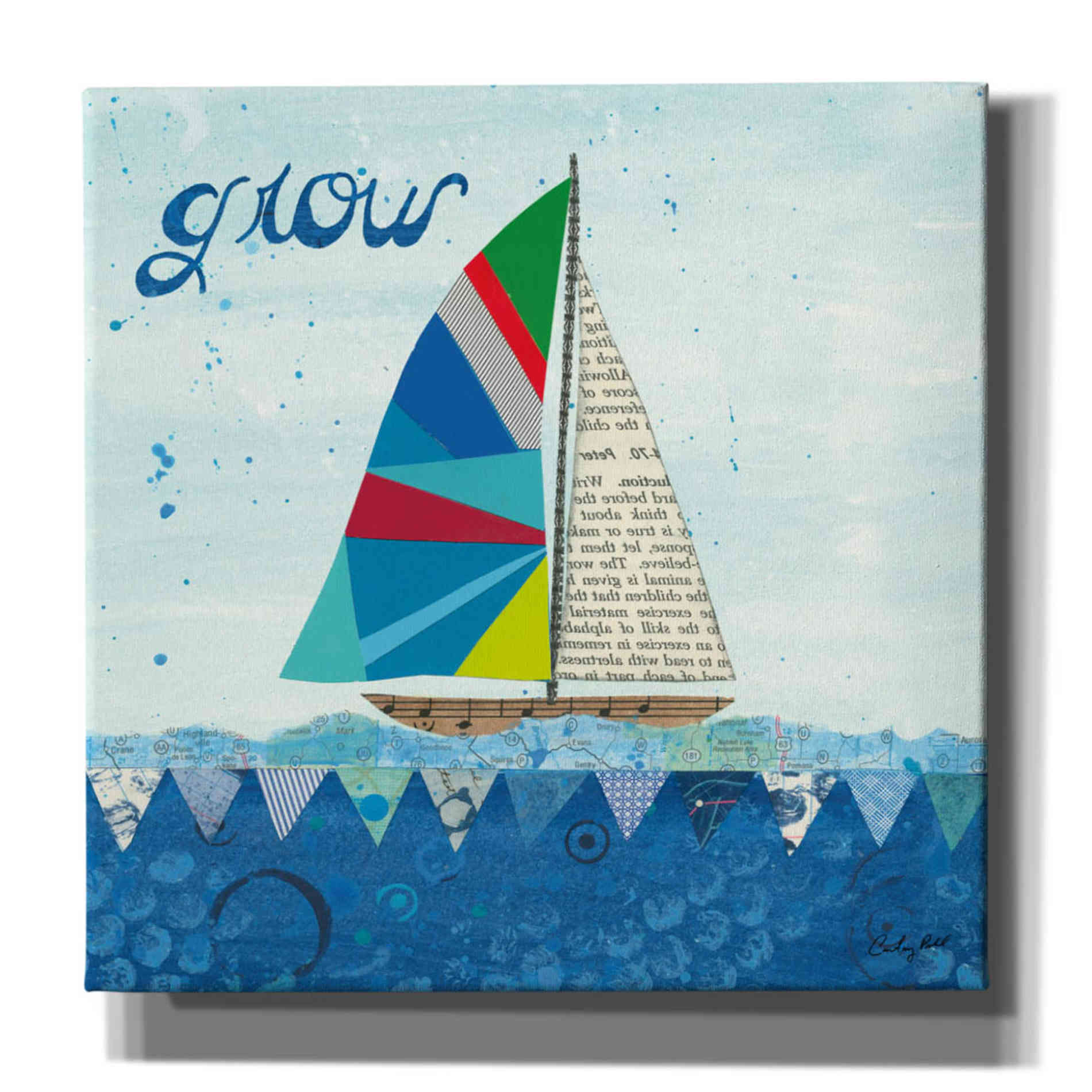 'Rainbow Spinnakers III' by Courtney Prahl, Canvas Wall Art