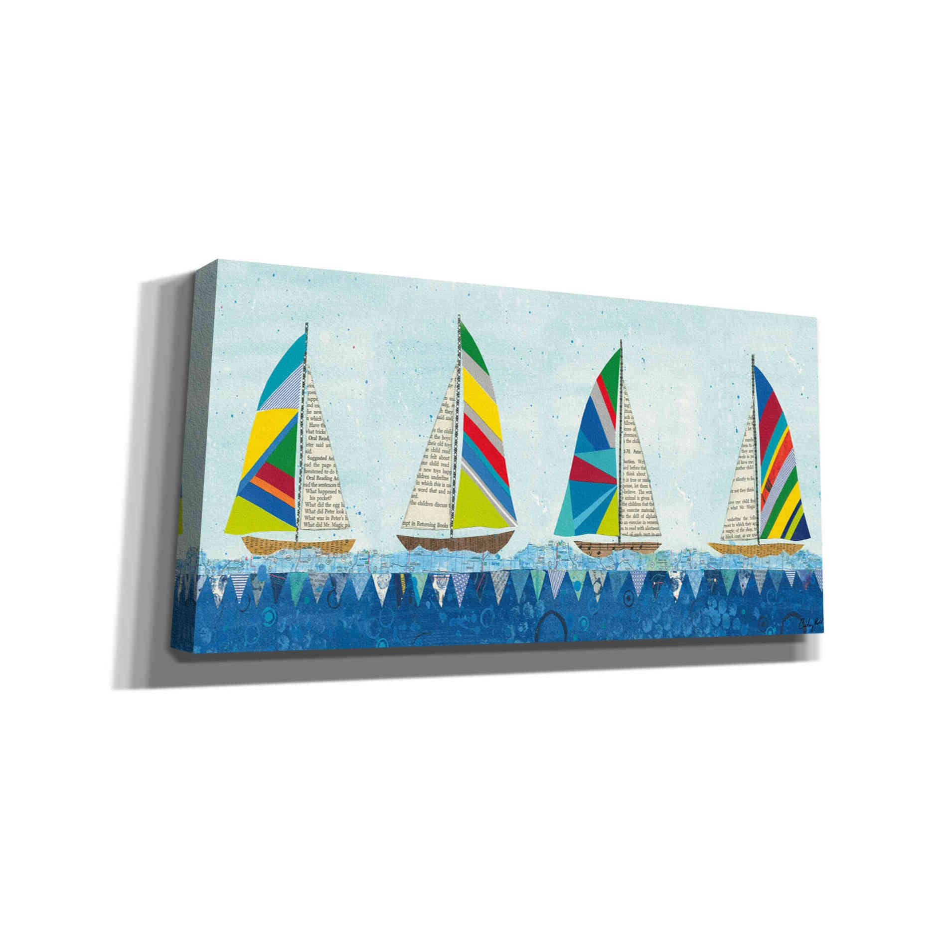 'Rainbow Spinnakers V' by Courtney Prahl, Canvas Wall Art