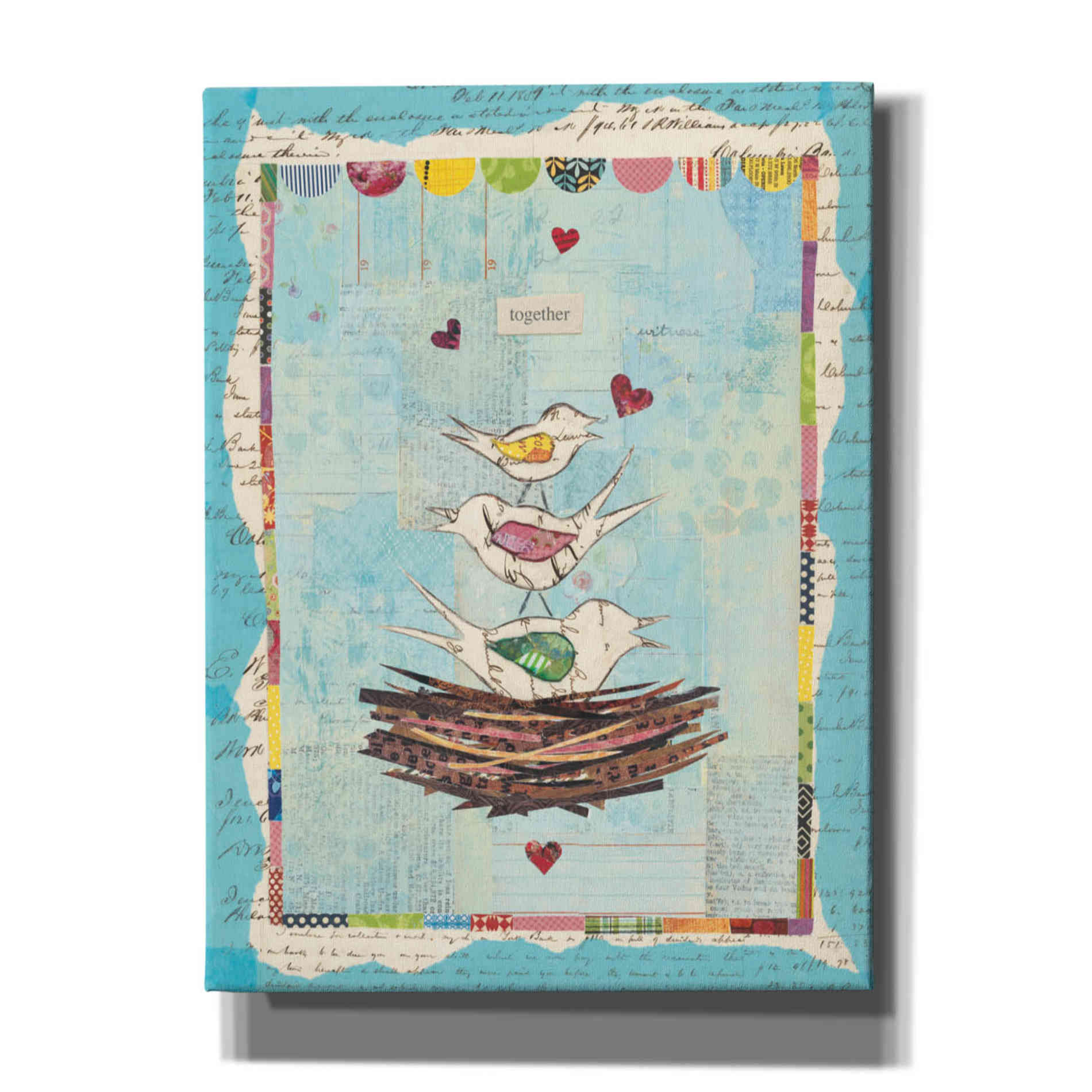 'Family of Love Birds' by Courtney Prahl, Canvas Wall Art