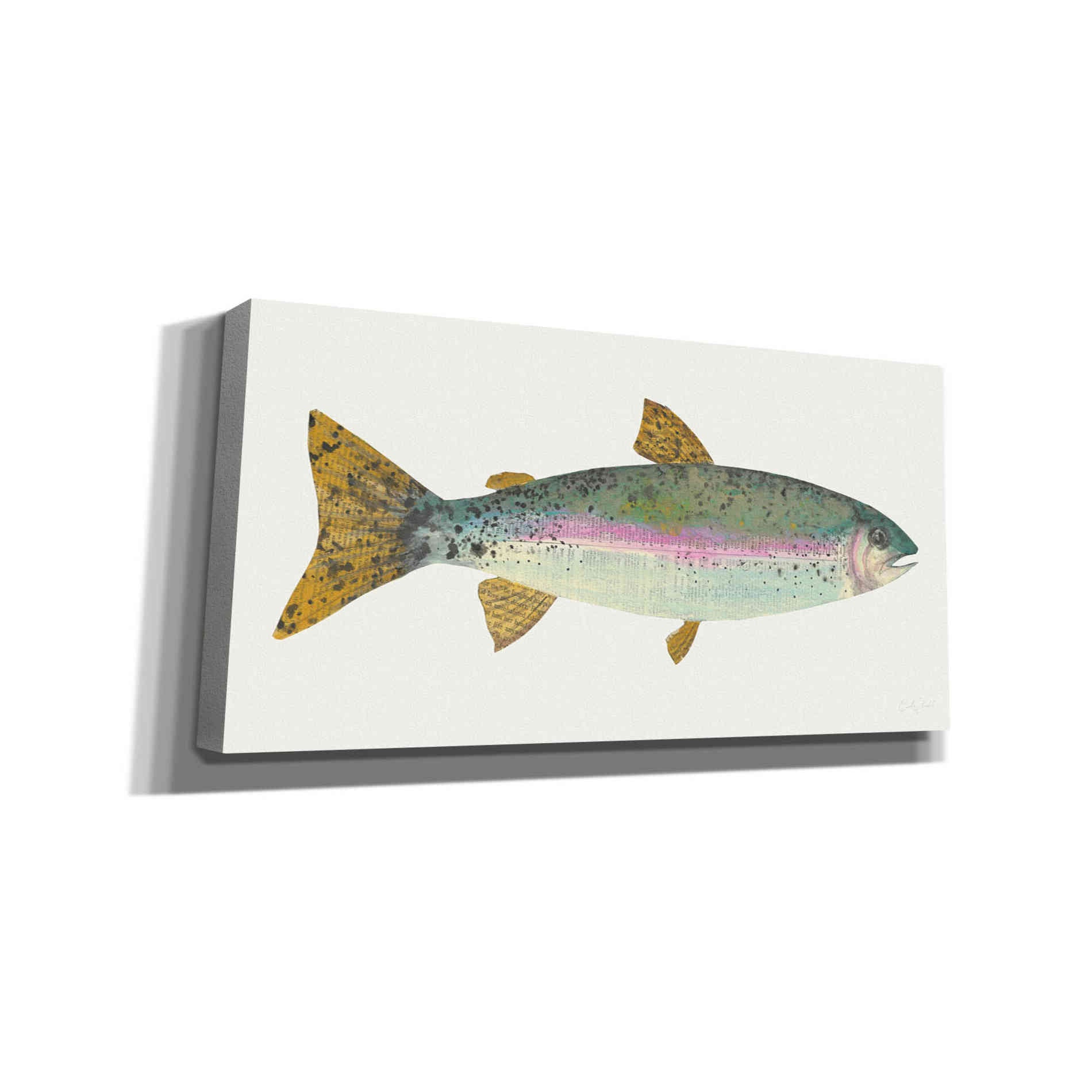 'Angling in the Stream I' by Courtney Prahl, Canvas Wall Art