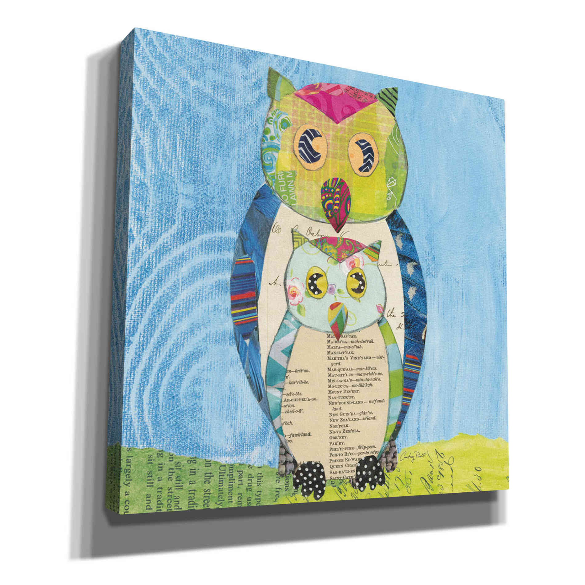 'Owl Family' by Courtney Prahl, Canvas Wall Art