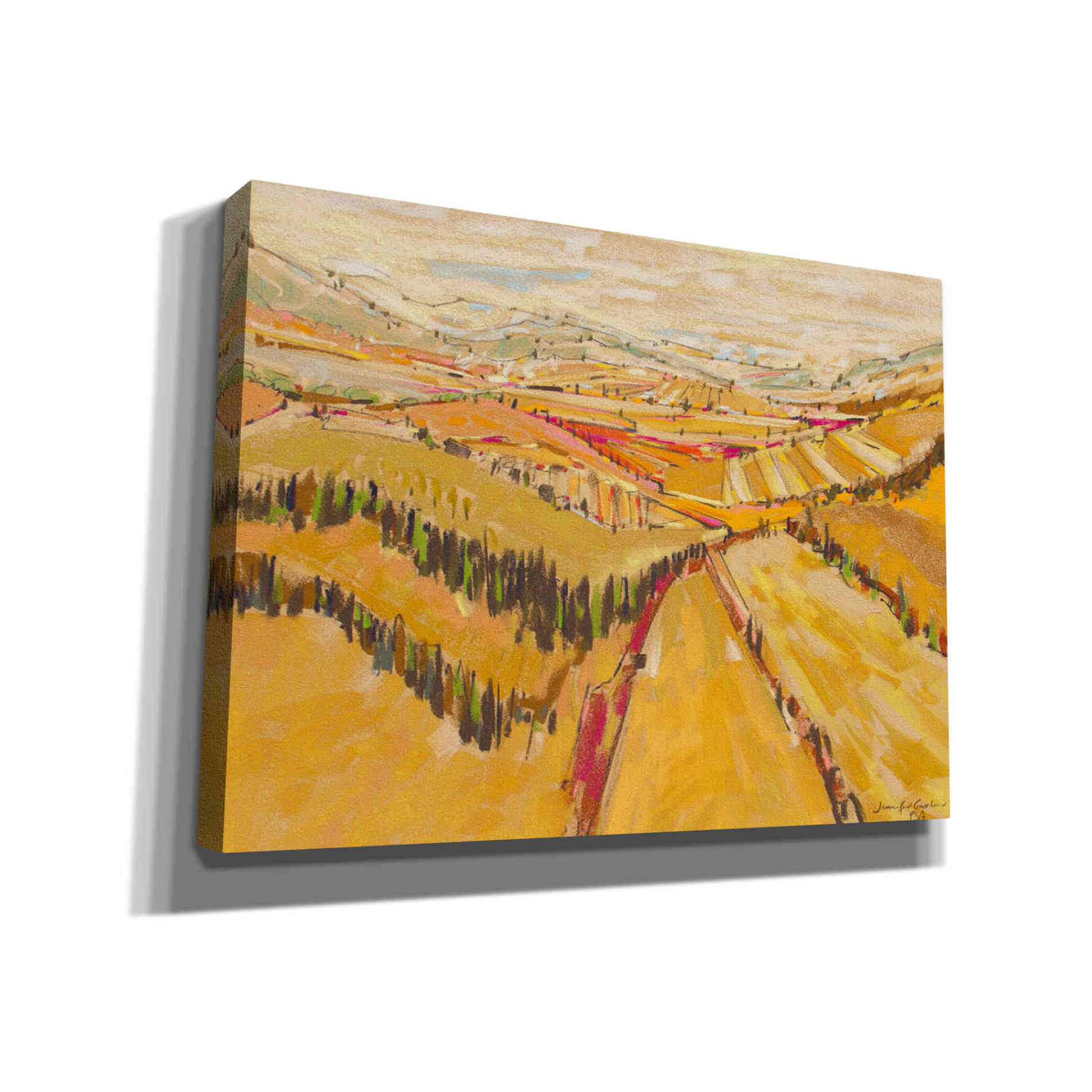 'Patchwork Hills VIII' by Jennifer Gardner, Canvas Wall Art