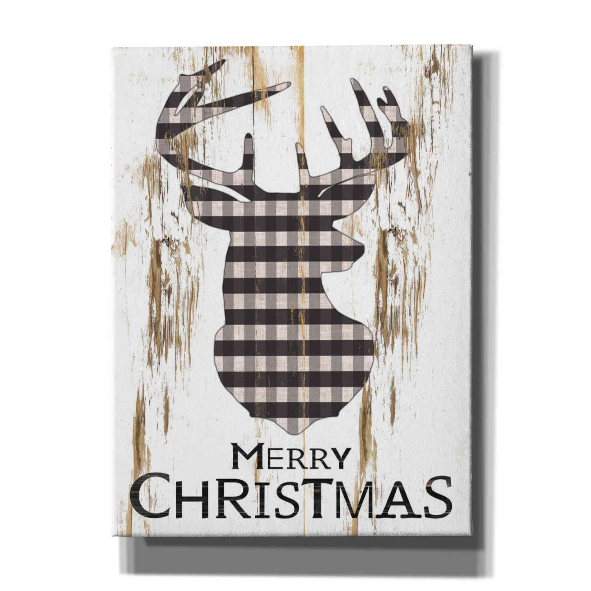 'Merry Christmas Deer' by Cindy Jacobs, Canvas Wall Art