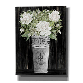 'Punched Tin Floral III' by Cindy Jacobs, Canvas Wall Art