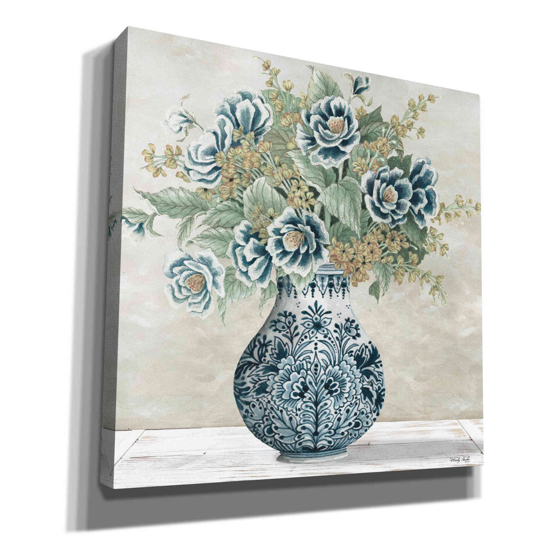 'Feeling Blue I' by Cindy Jacobs, Canvas Wall Art