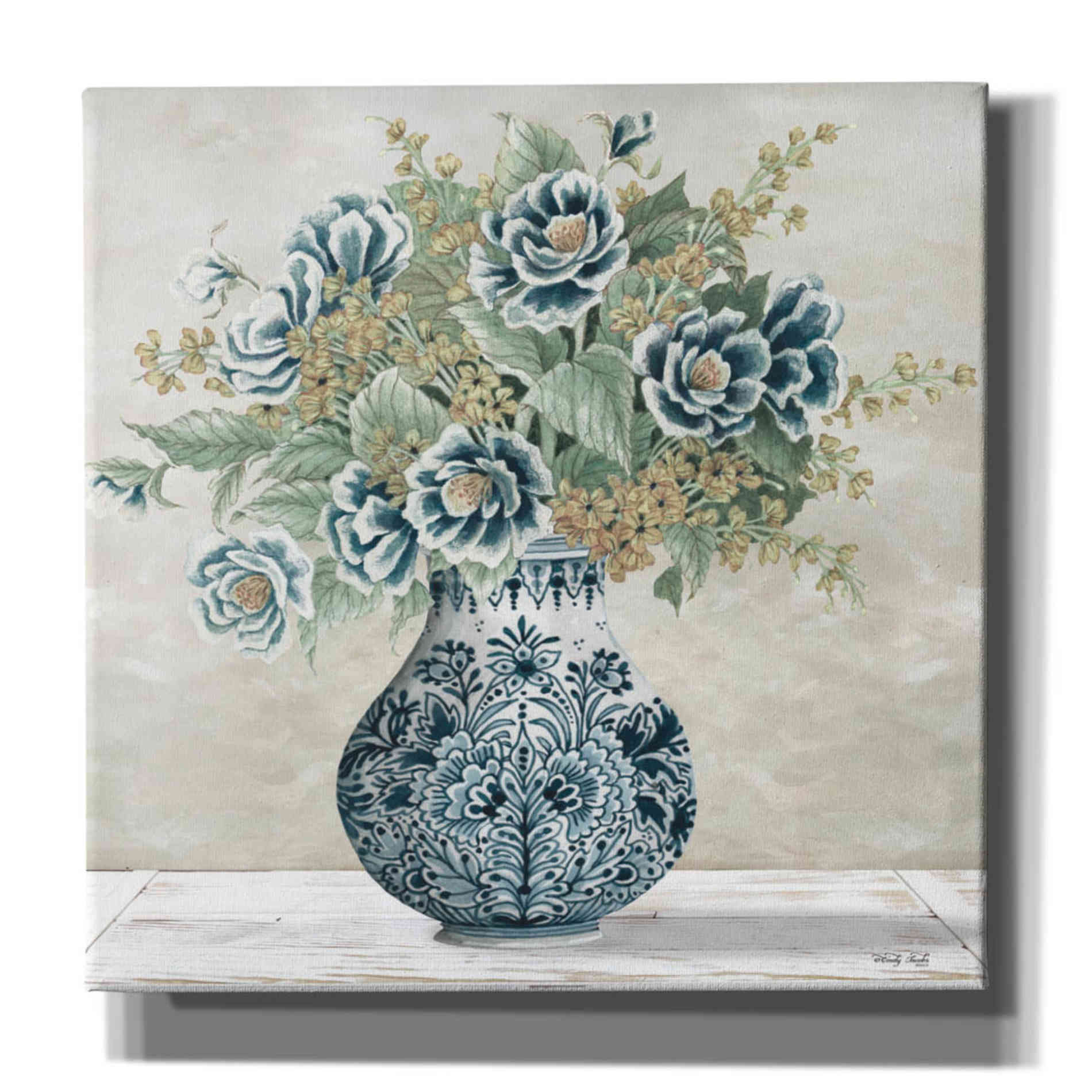 'Feeling Blue I' by Cindy Jacobs, Canvas Wall Art