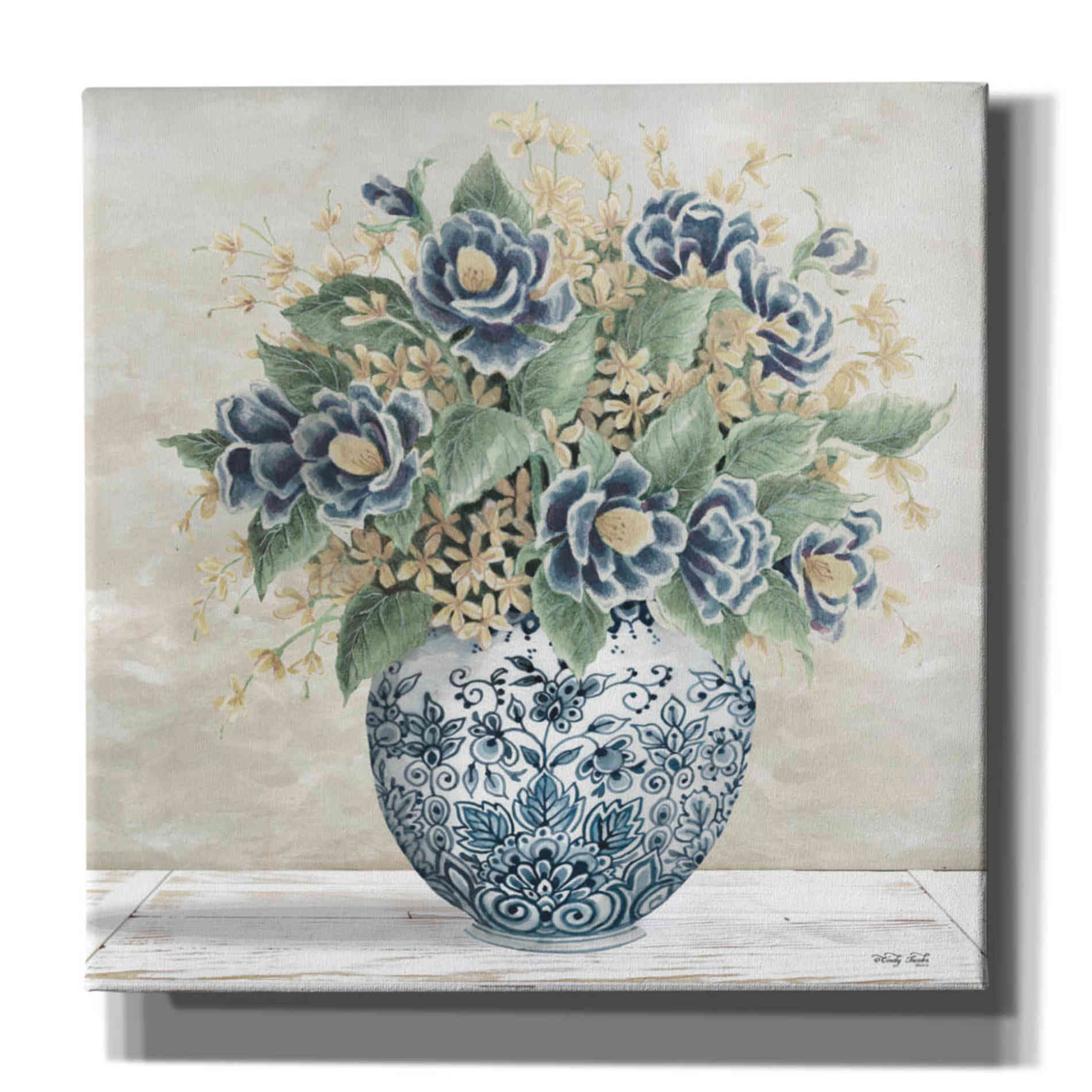 'Feeling Blue II' by Cindy Jacobs, Canvas Wall Art