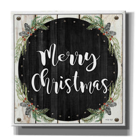 'Merry Christmas Wreath' by Cindy Jacobs, Canvas Wall Art