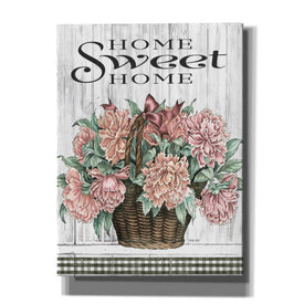 'Home Sweet Home Peonies' by Cindy Jacobs, Canvas Wall Art