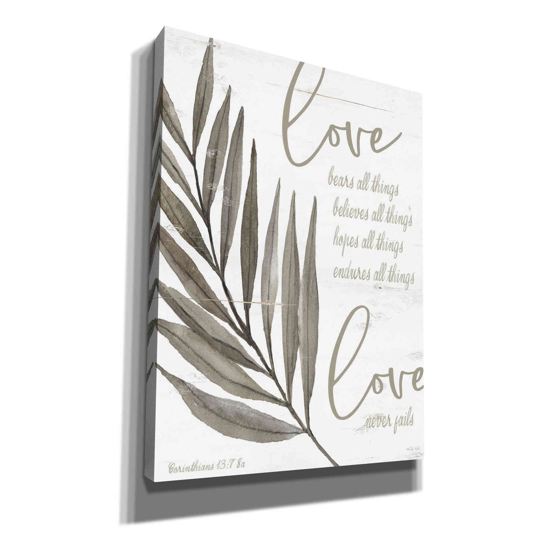'Love Never Fails 2' by Cindy Jacobs, Canvas Wall Art