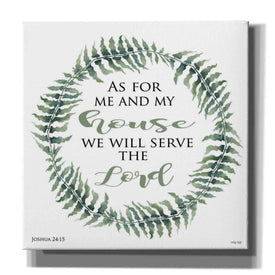 'As For Me and My House Wreath' by Cindy Jacobs, Canvas Wall Art