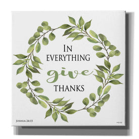'In Everything Give Thanks Wreath' by Cindy Jacobs, Canvas Wall Art