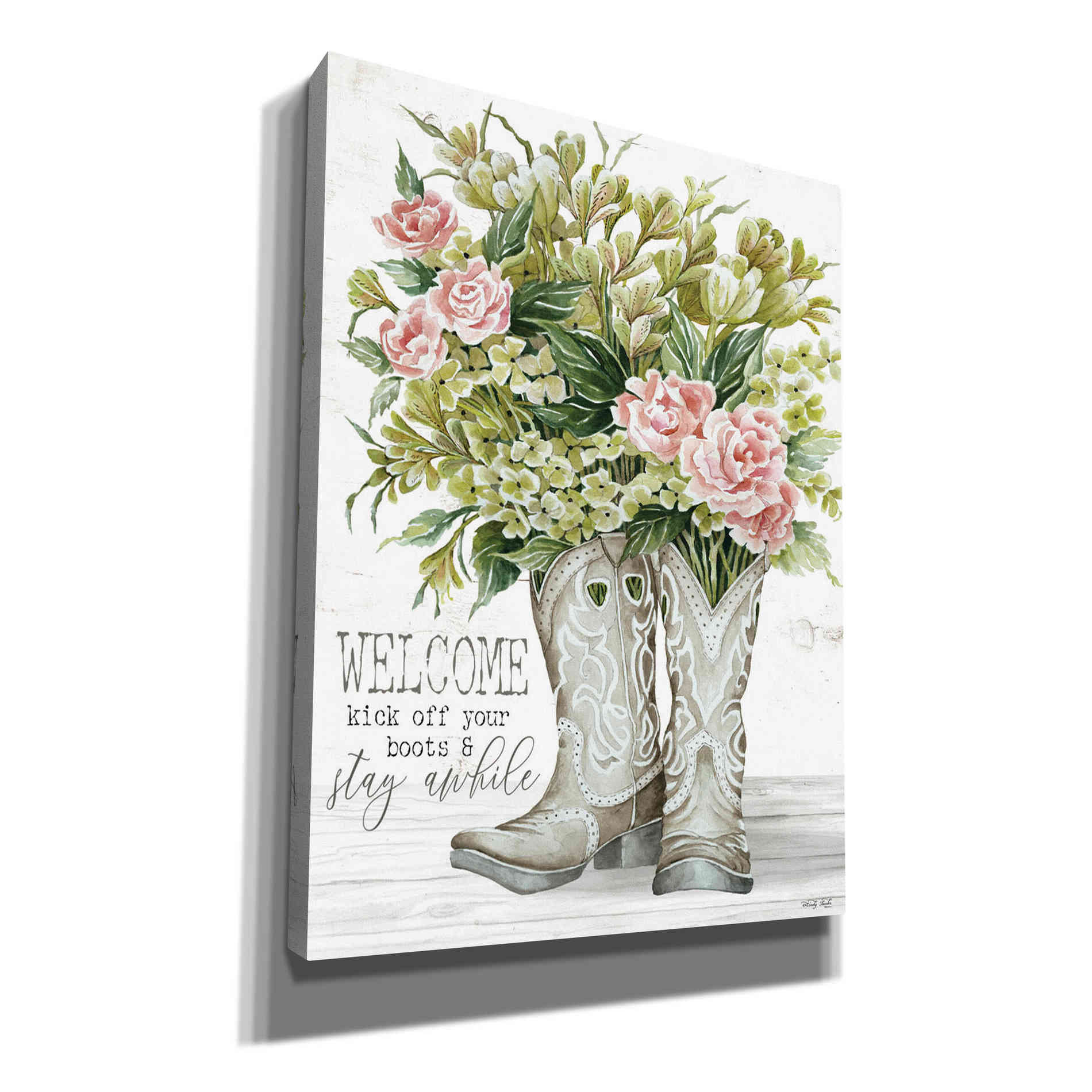 'Kick Off Cowboy Boots' by Cindy Jacobs, Canvas Wall Art