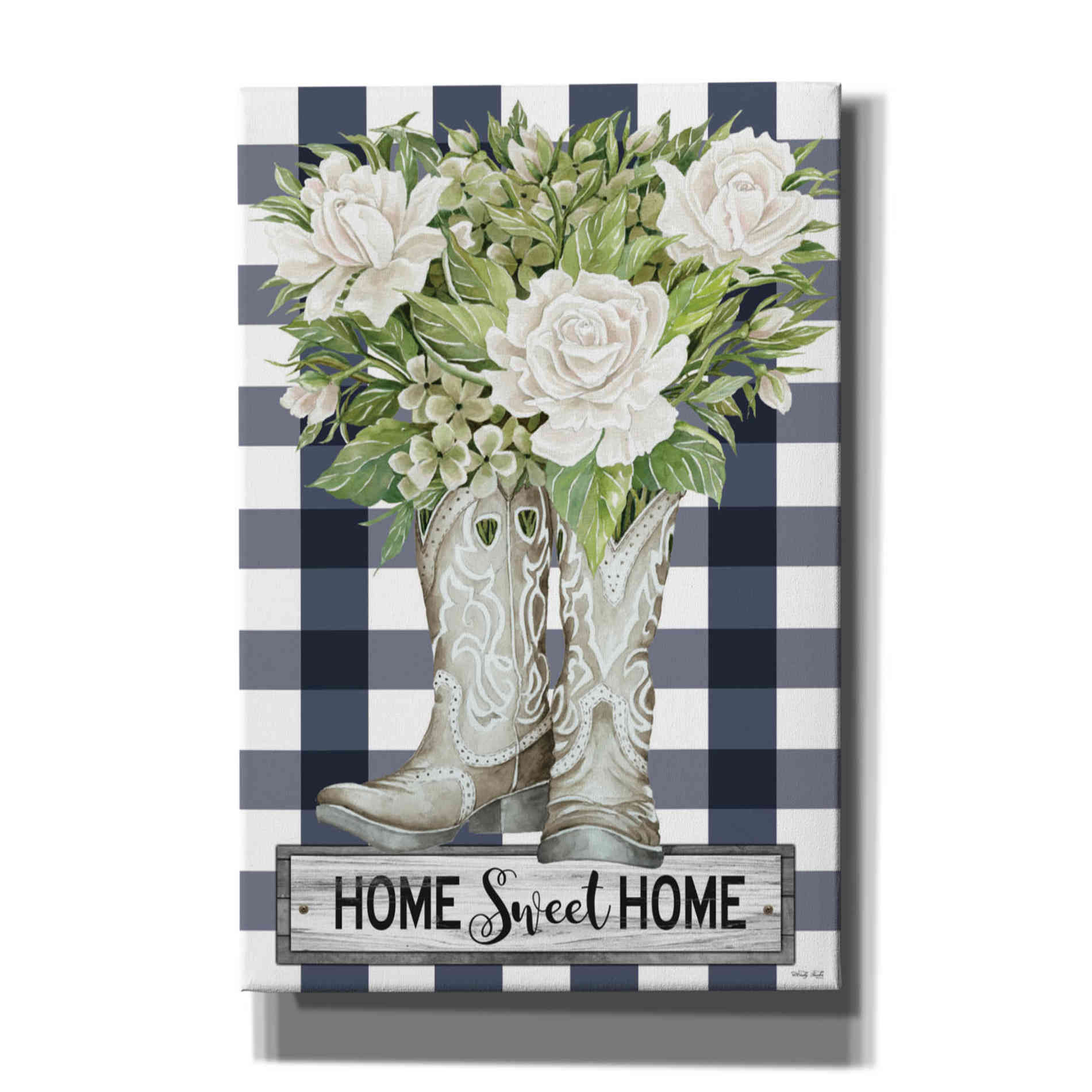 'Home Sweet Home Cowboy Boots' by Cindy Jacobs, Canvas Wall Art