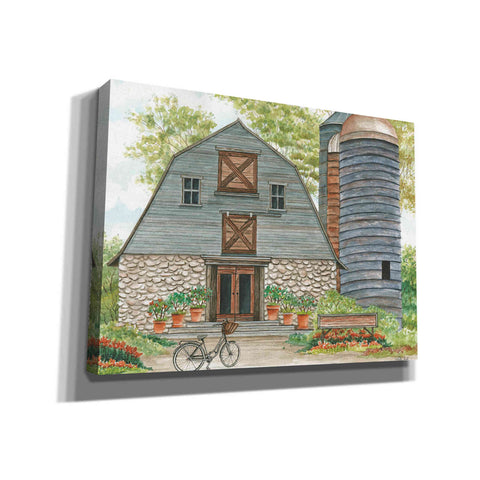Image of 'Bluebird Barn' by Cindy Jacobs, Canvas Wall Art
