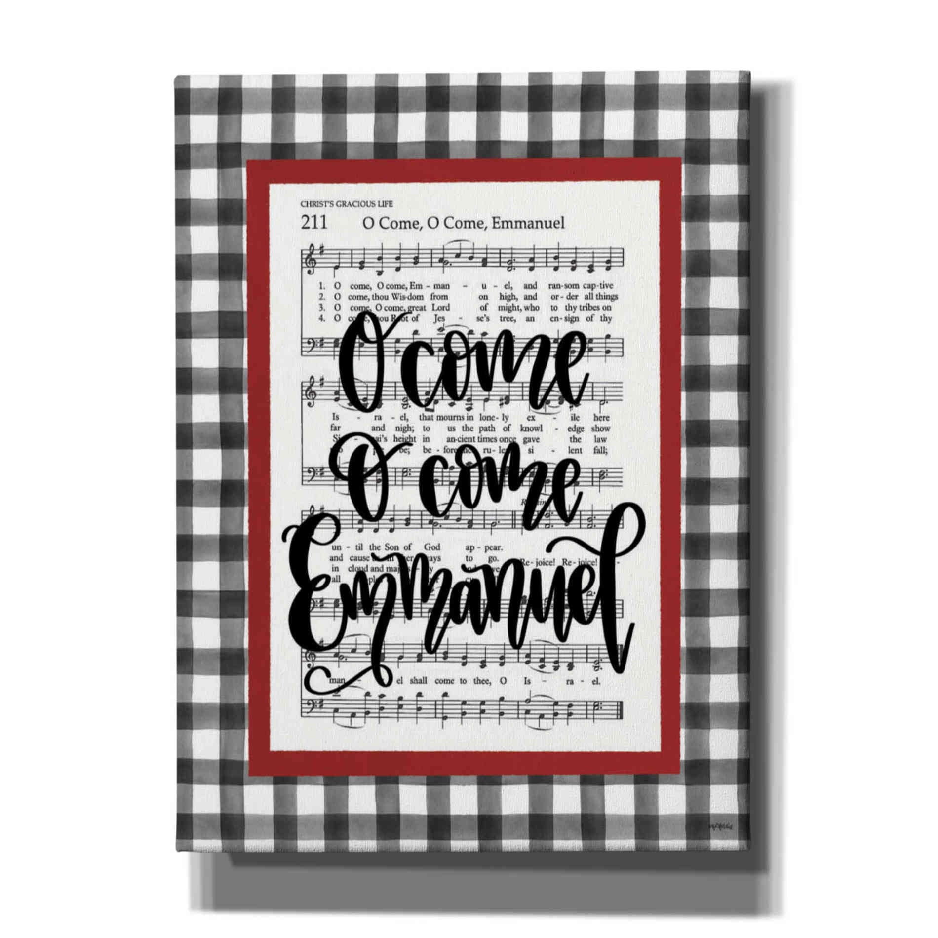 'O Come Emmanuel' by Imperfect Dust, Canvas Wall Art