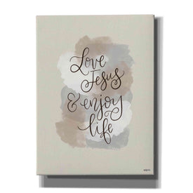 'Love Jesus and Enjoy Life' by Imperfect Dust, Canvas Wall Art