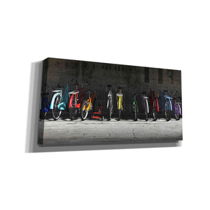 'Bike Rack' by Cynthia Decker, Canvas Wall Art