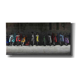 'Bike Rack' by Cynthia Decker, Canvas Wall Art