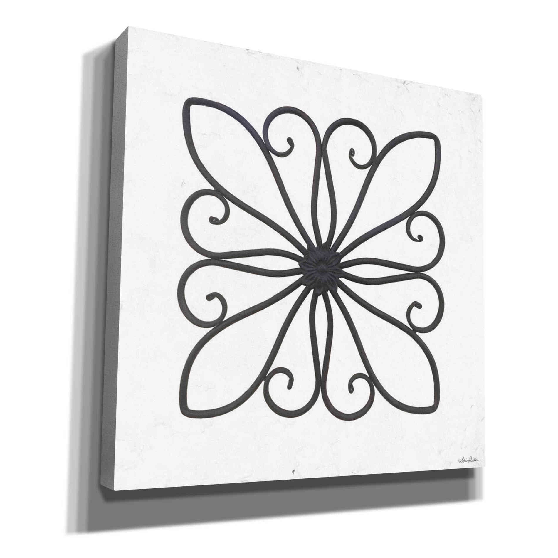 'Metal Art on Stucco I' by Lori Deiter, Canvas Wall Art