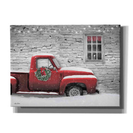 'Snowy Christmas Truck' by Lori Deiter, Canvas Wall Art