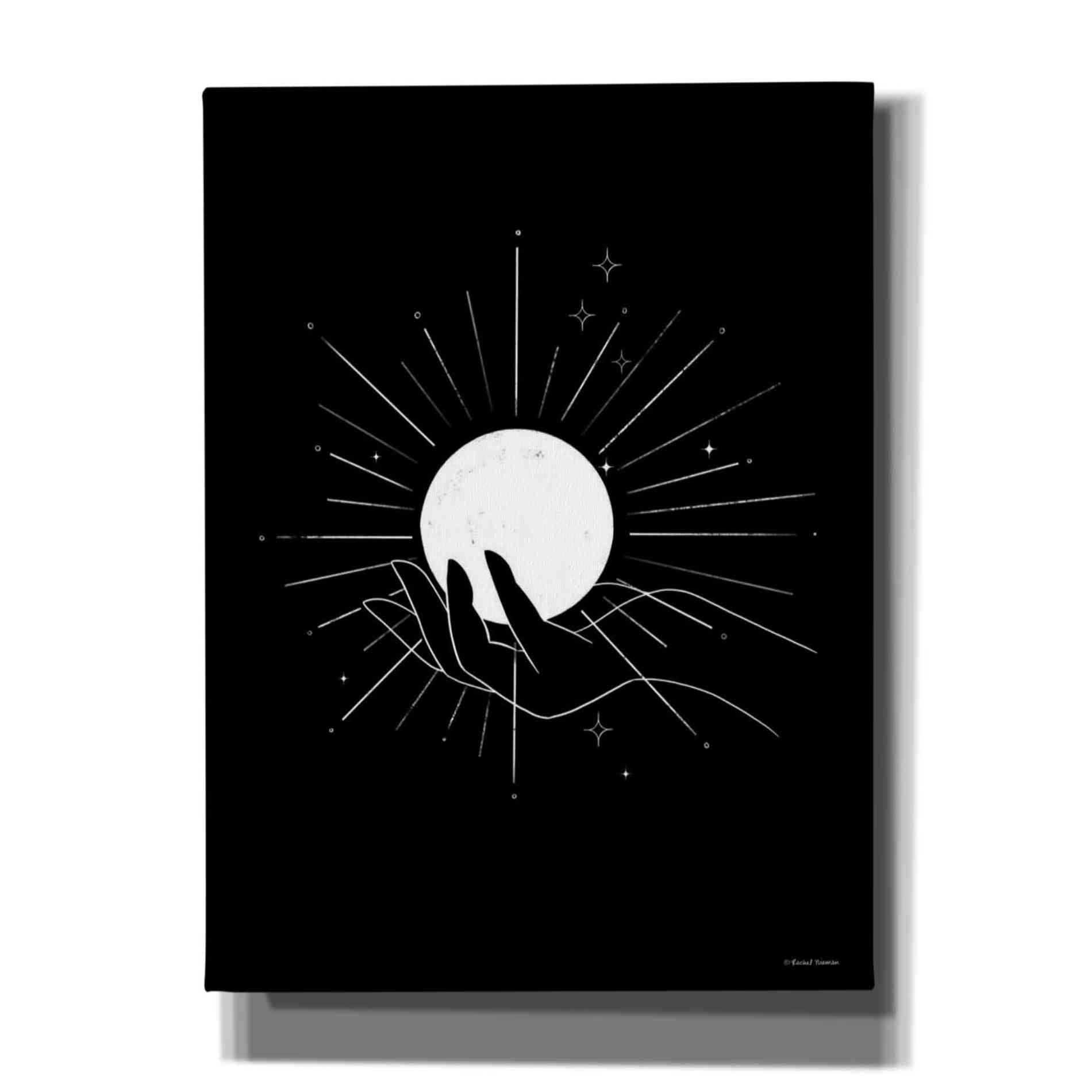 'I've Got the Moon On My Hand' by Rachel Nieman, Canvas Wall Art
