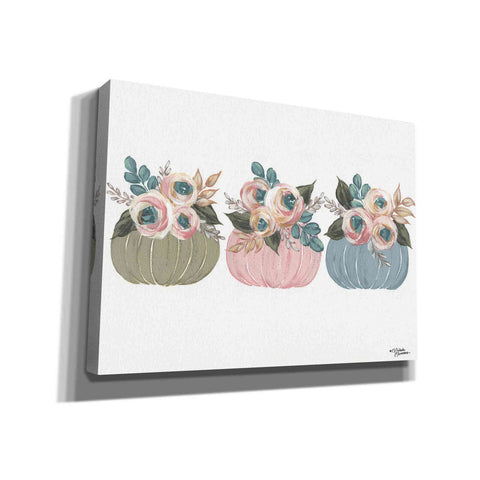 Image of 'Pumpkin Trio' by Michele Norman, Canvas Wall Art