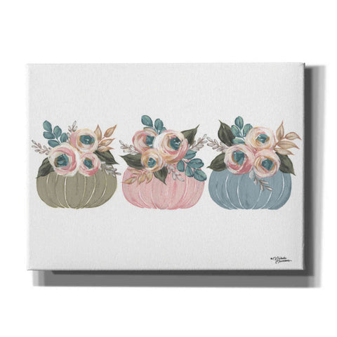 Image of 'Pumpkin Trio' by Michele Norman, Canvas Wall Art