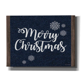 'Merry Christmas Snowflakes' by Bluebird Barn, Canvas Wall Art