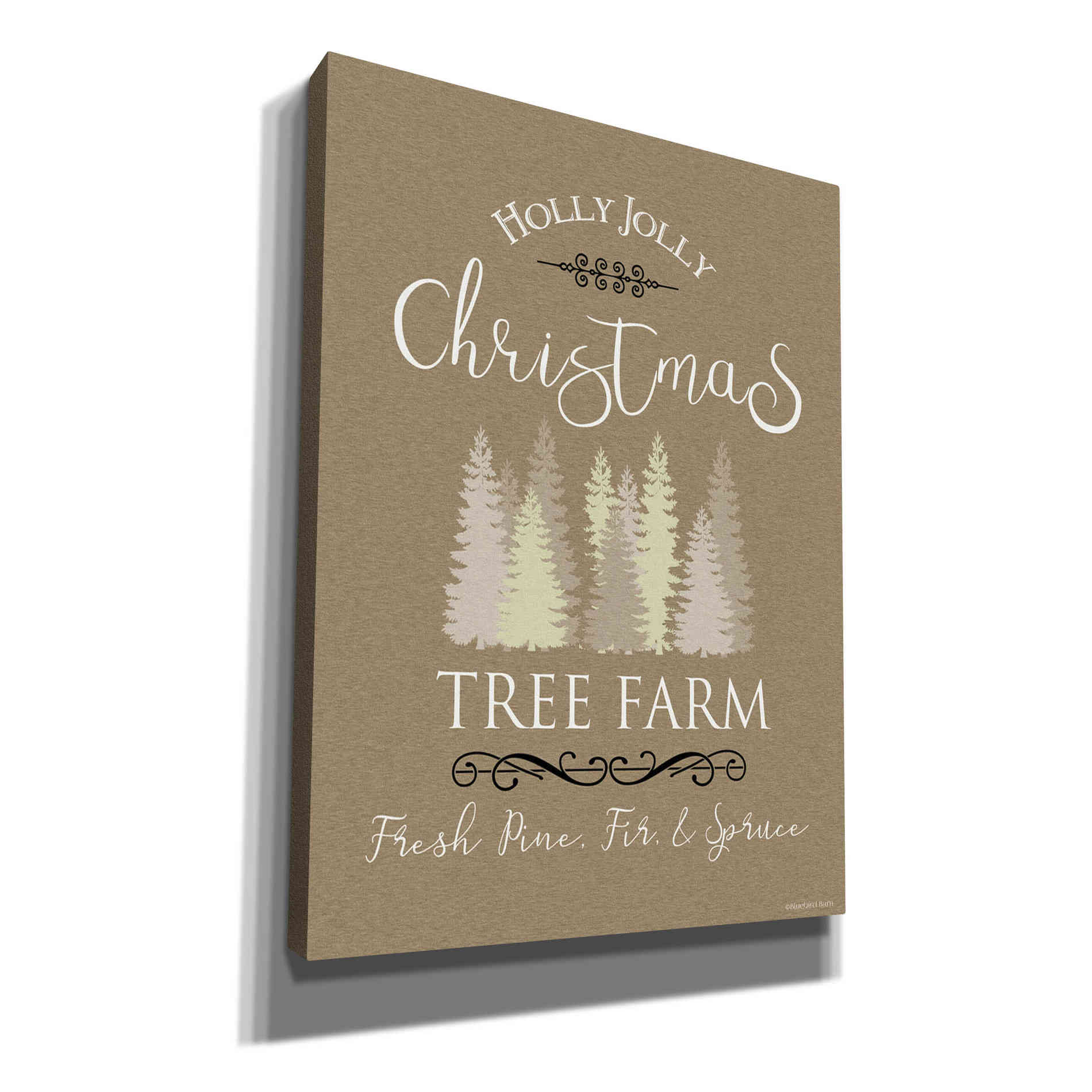 'Holly Jolly Christmas Tree Farm I' by Bluebird Barn, Canvas Wall Art