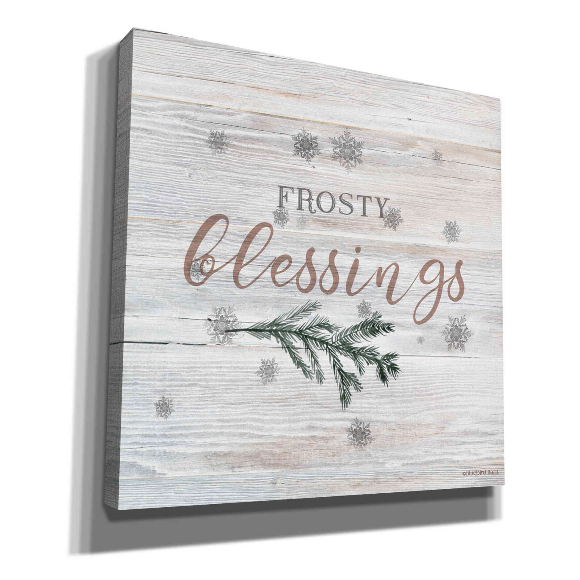 'Frosty Blessings II' by Bluebird Barn, Canvas Wall Art