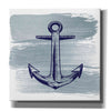 'Brushed Midnight Blue Anchor' by Bluebird Barn, Canvas Wall Art